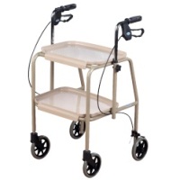 Days Adjustable Height Trolley Walker with Brakes