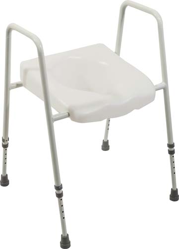 Image of the President Raised Toilet Seat and Frame Adjustable Height and Width