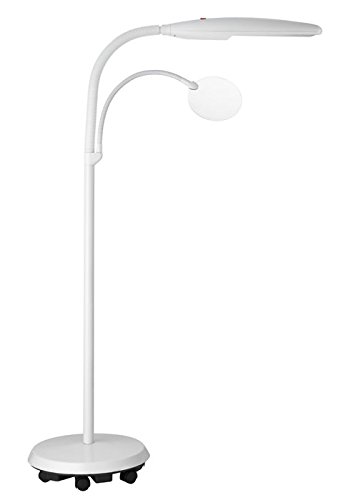 Image of the Floor lamp with removable 1.75x magnifier