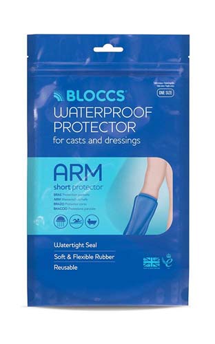 Bloccs Waterproof Protector for Casts and Dressings - Short Arm