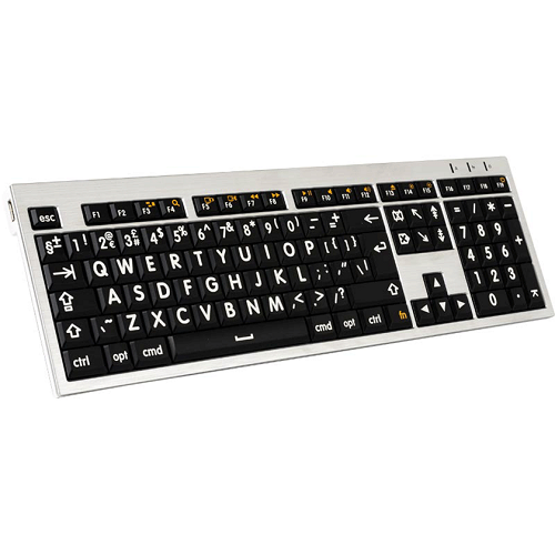 Image of the Large Print Keyboard - Black and White (Mac only)