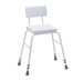 Image of the Adjustable Height Perch Stool with Padded Back in Brown