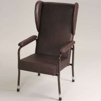 High Back Chair with wings and padded arms