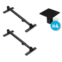 Image of the Alexander Universal Adjustable Height Chair or Settee Raiser with Flat Plates