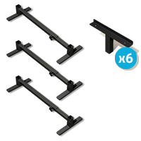 Image of the Alexander Universal Adjustable Height Large Settee Raiser with Angle Brackets