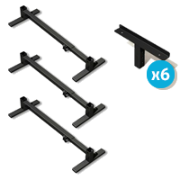 Alexander Universal Adjustable Height Large Settee Raiser with Angle Brackets