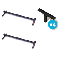 Image of the Alexander Universal Adjustable Height Bed Raiser with Angle Bracket