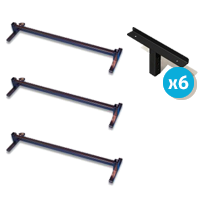 Image of the Alexander Universal Adjustable Height Large Bed Raiser with Angle Brackets