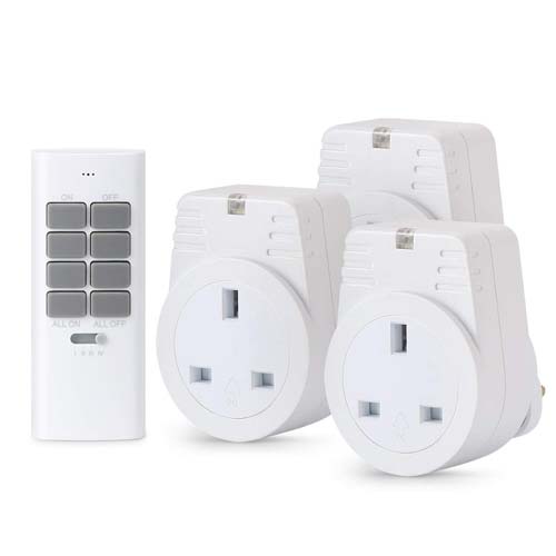 Image of the Lunvon Remote Control Sockets (3 Pack)