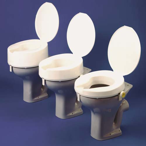 Image of the Ashby Raised Toilet Seat   6in or 15 cm Deluxe (with easy screw fixings and lid)