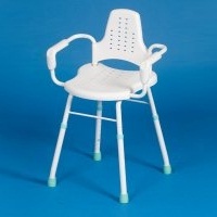Image of the Prima Modular Perching Stool (Steel, with arms and back)