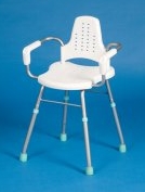 Prima Modular Perching Stool (Aluminium, with arms and back)