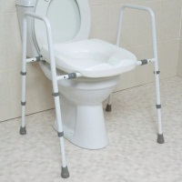 Mowbray Toilet Seat & Frame Floor fixed - Width Adjustable