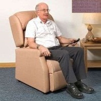 Image of the Raglan Tilt in Space Rise and Recline Chair 16in - Panvelle Chocolate