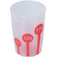 Health Care Plus Cup - Clear and Red