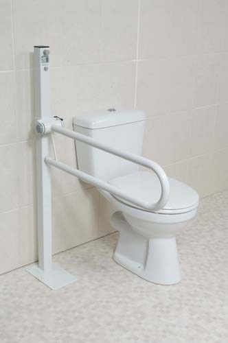 Image of the Standard Floor Fixed Folding Support Rail, 55cm