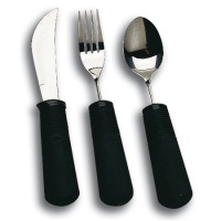 Good Grips Cutlery Set of 3 (Rocker Knife, Fork, Tablespoon)