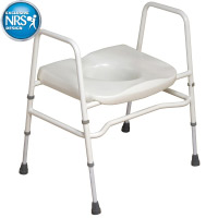 Image of the Extra Wide Mowbray Toilet Seat & Frame Free Standing