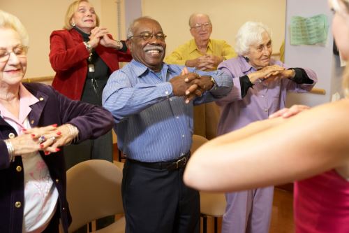 Using Therabands to exercise