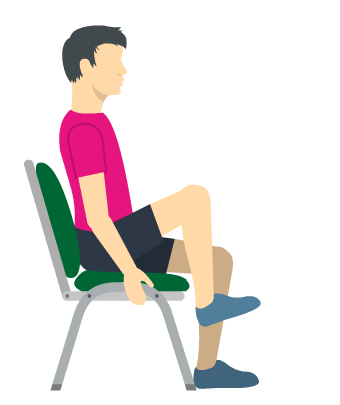 Seated Knee Lift with a Hold