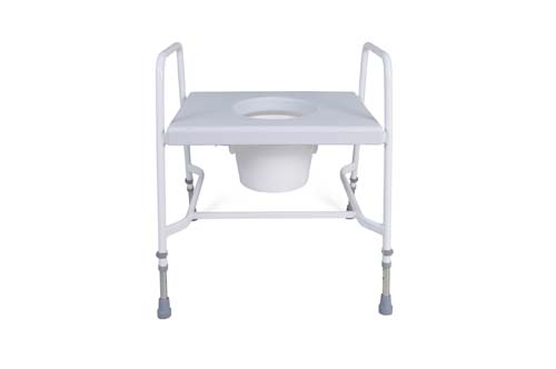 Extra Wide Raised Toilet Seat and Frame