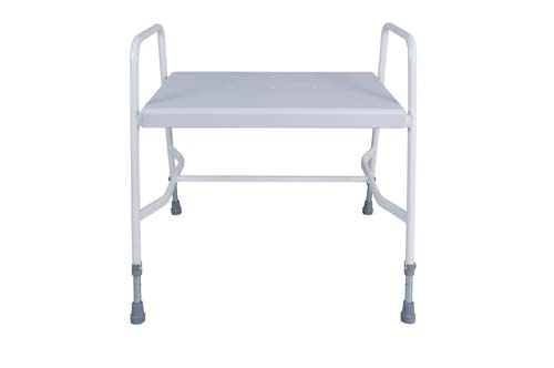 Extra wide shower stool